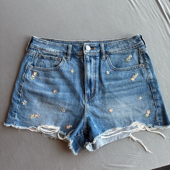 American Eagle Outfitters Pants - AE Embroidered Denim Shorts